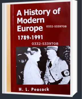 Modern European history book by peacock for CSS PMS
