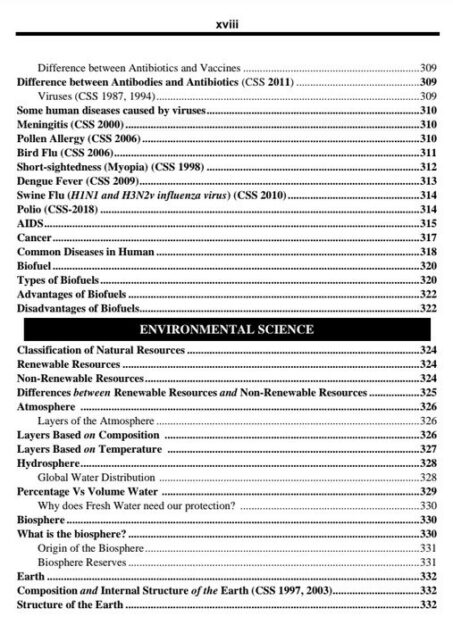 General Science ability HSM solved papers